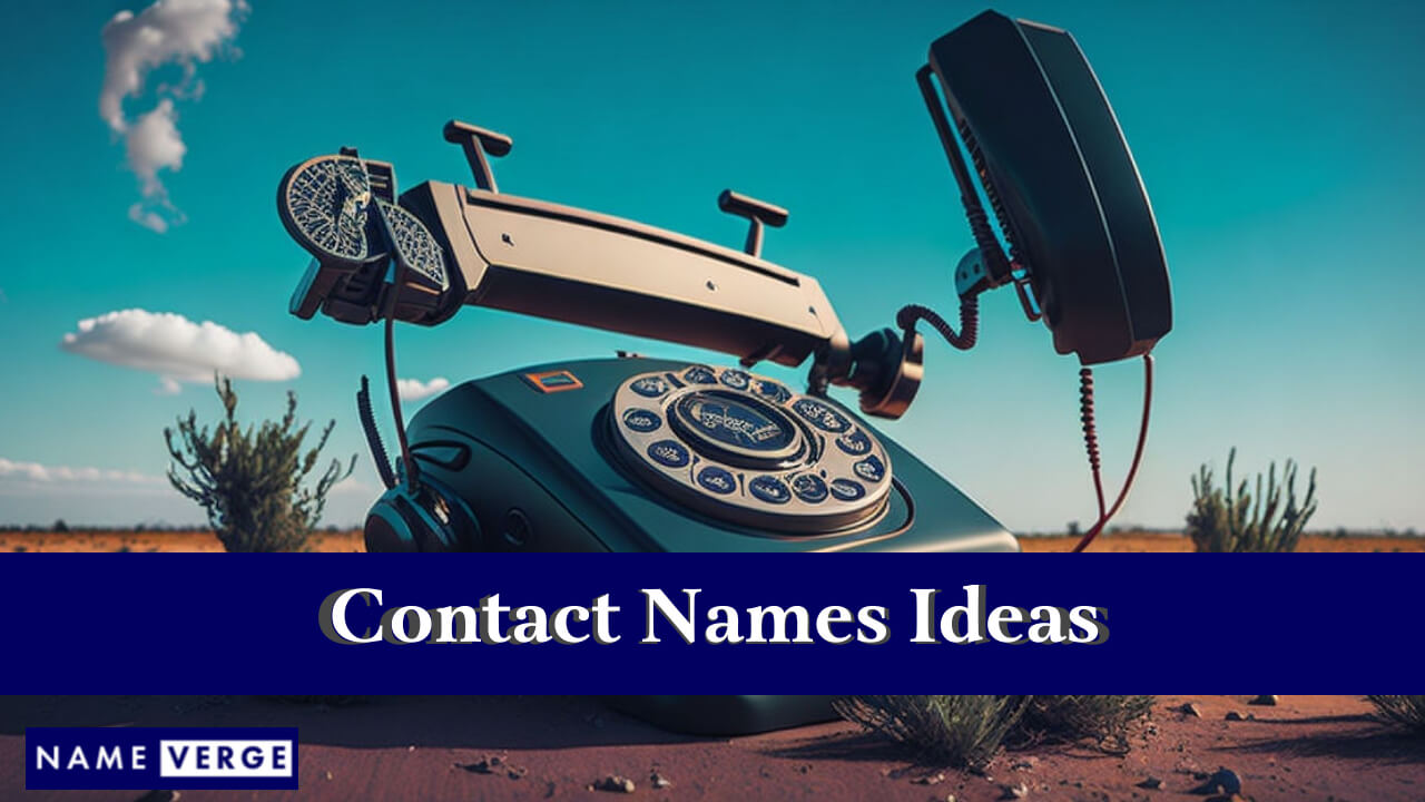Contact Names Ideas