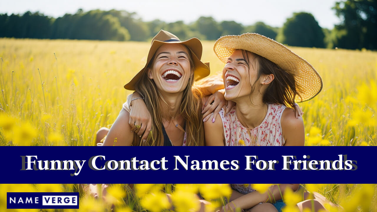Funny Contact Names For Friends