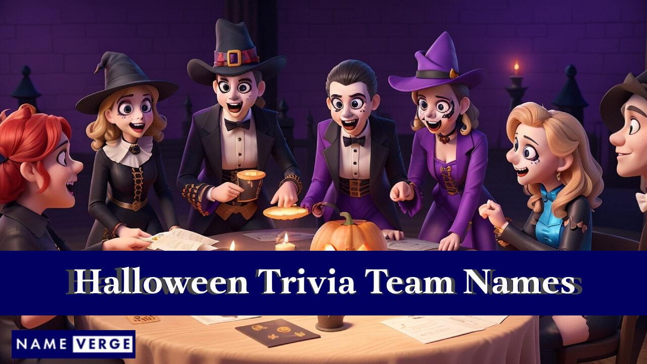 Halloween Trivia Team Names