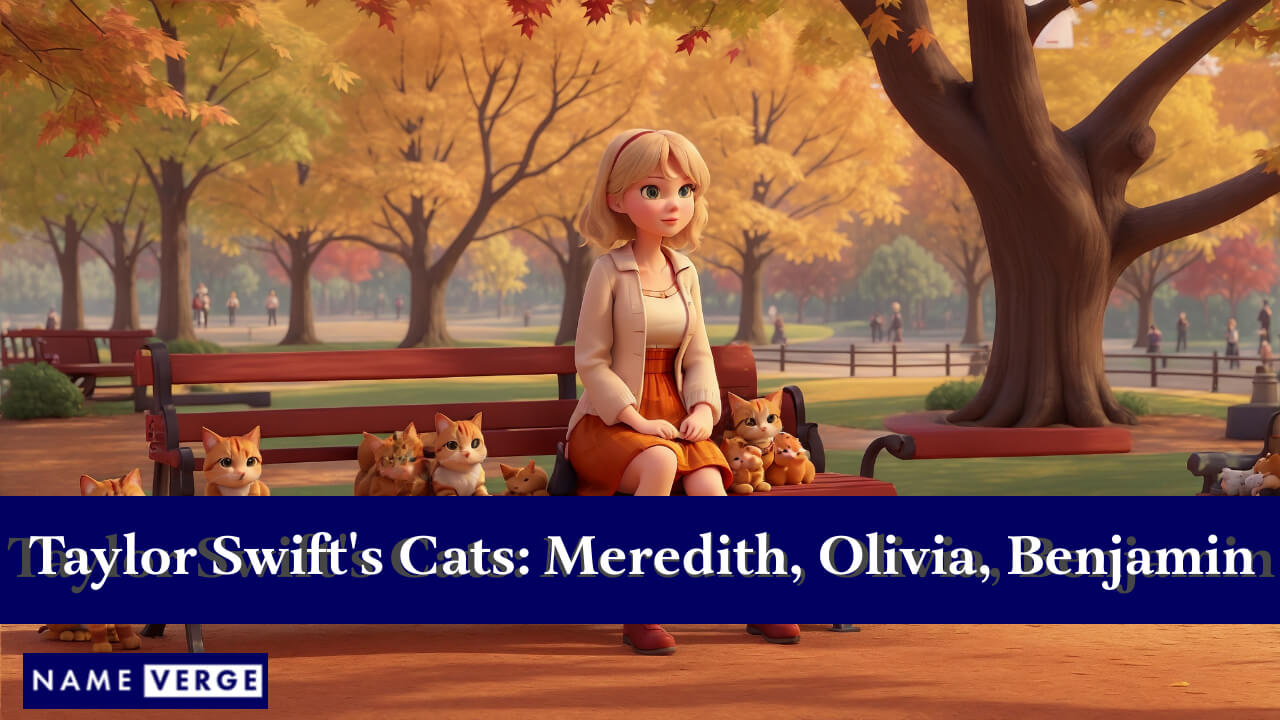 Taylor Swift's Cats: Meredith Grey, Olivia Benson, and Benjamin Button