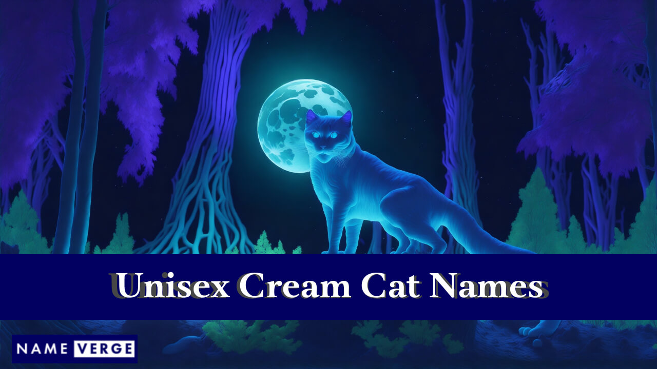 Unisex Cream Cat Names