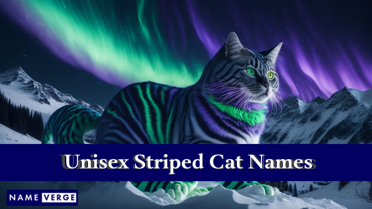 Unisex Striped Cat Names